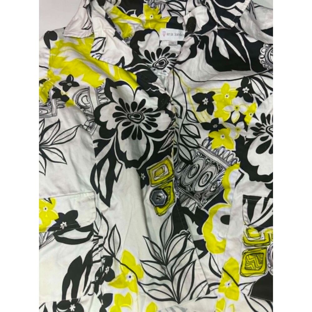 Erin London womans half sleeve large button up xl